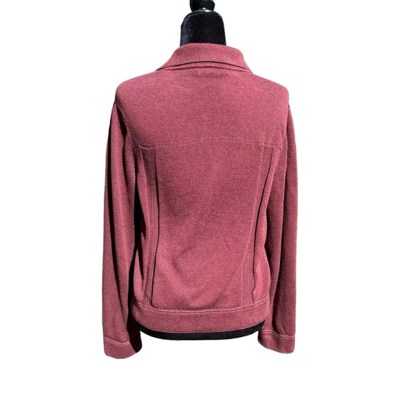 Peruvian Connection 100% Pima Cotton Maroon Button Up Shirt - Picture 6 of 7